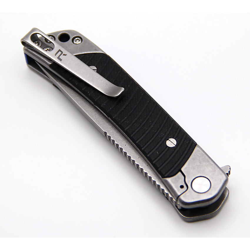 Duo Linerlock Drop Point Black - REVDUODBLK