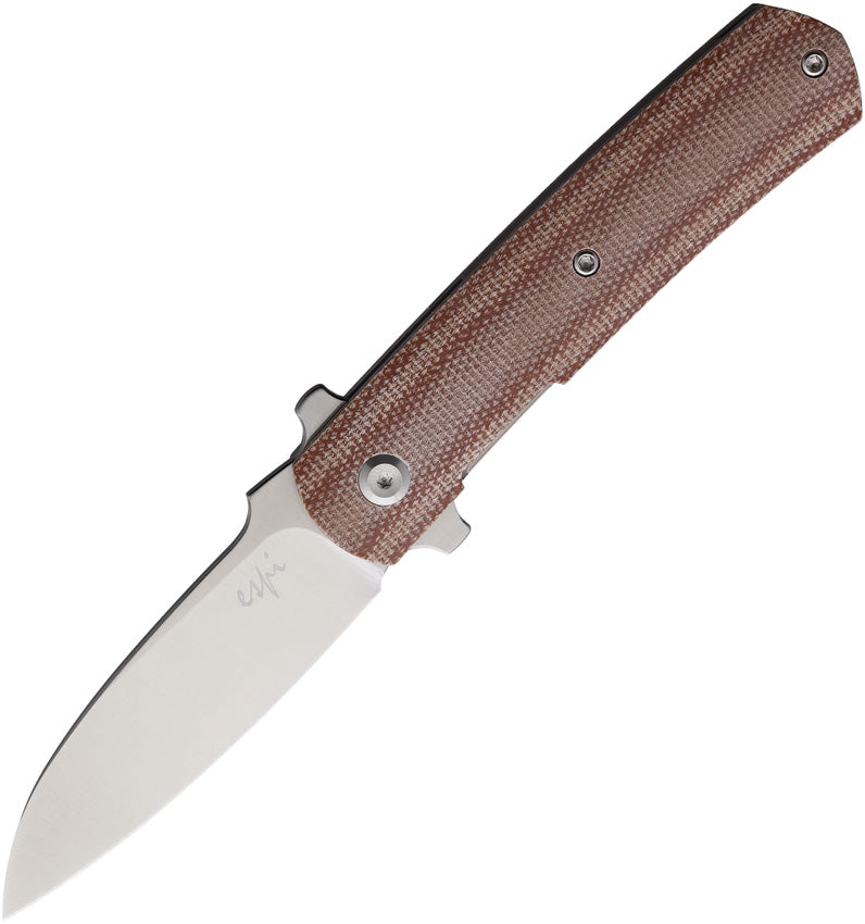 Ulys Linerlock Brown Micarta - FRDMKHES1M