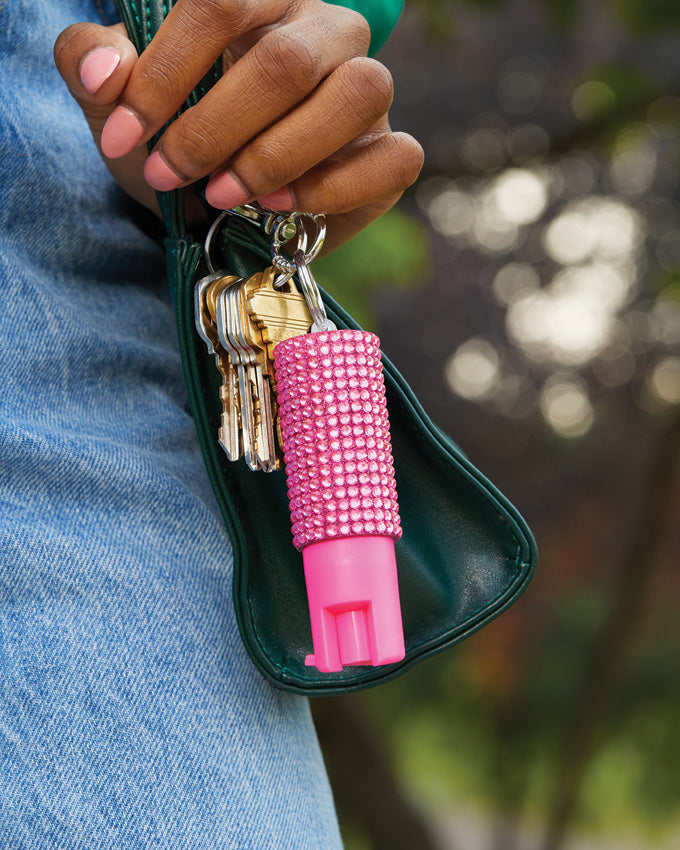 Jewel Design Pepper Spray Pnk - SA10796