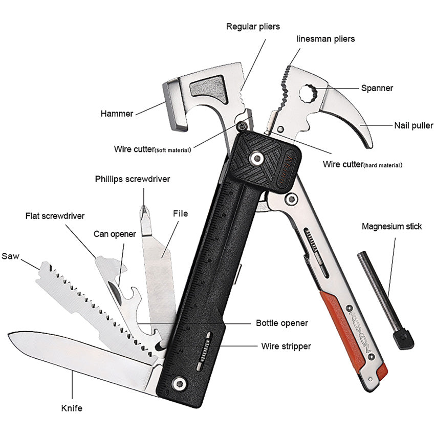 Rhino 17 in 1 Hammer Multitool - RXH1