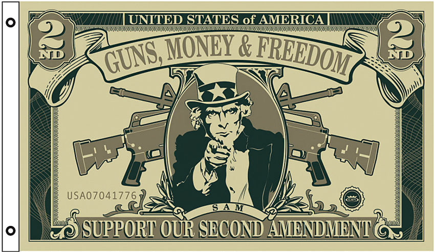 Guns Freedom Dollar Flag - CPS46475