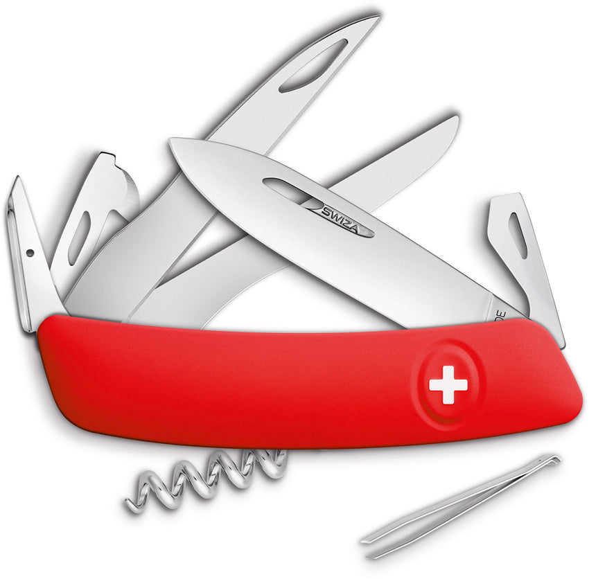 D07 Swiss Pocket Knife Red - SZA1101000