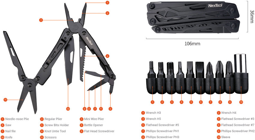 Black Knight Multi Tool - NTL20151