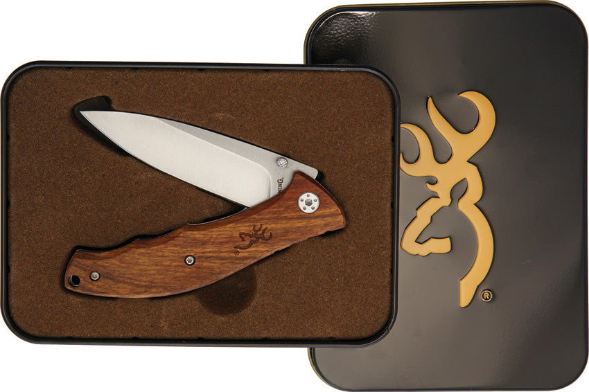 Wood Linerlock with Tin - BR0309