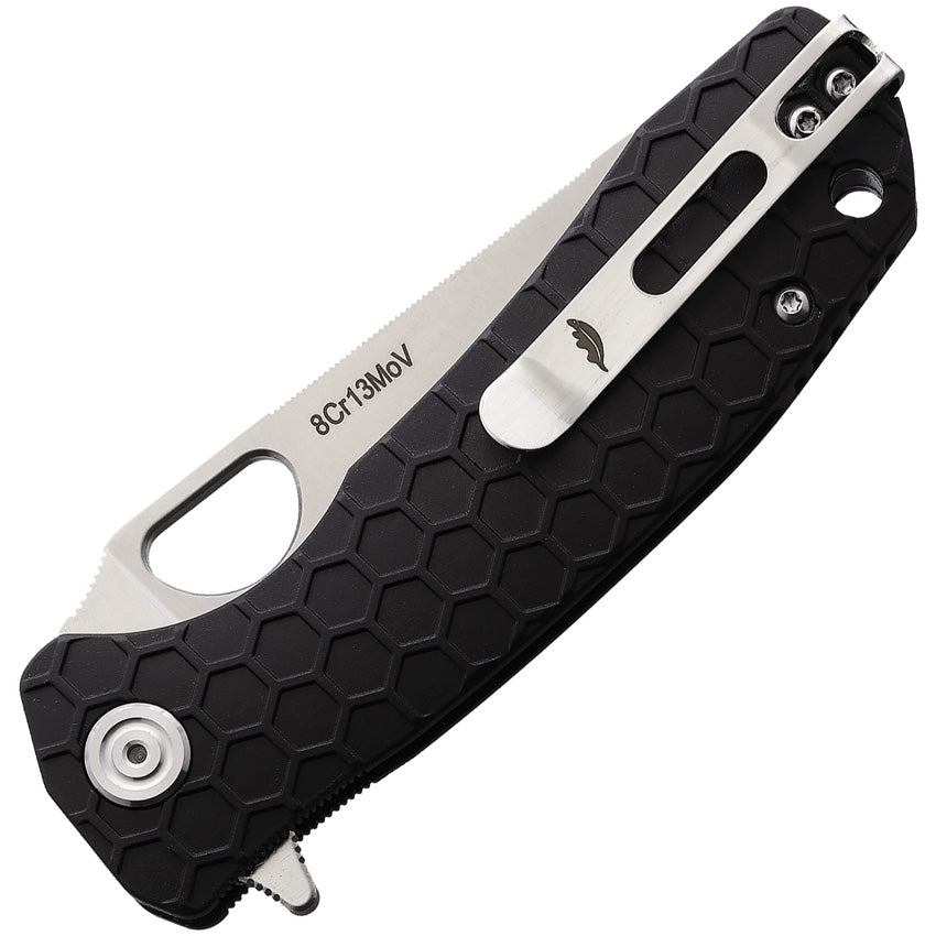 Medium Leaf Linerlock Black - HB1298