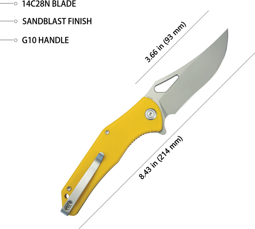 Phemius Linerlock Yellow - KUB149G