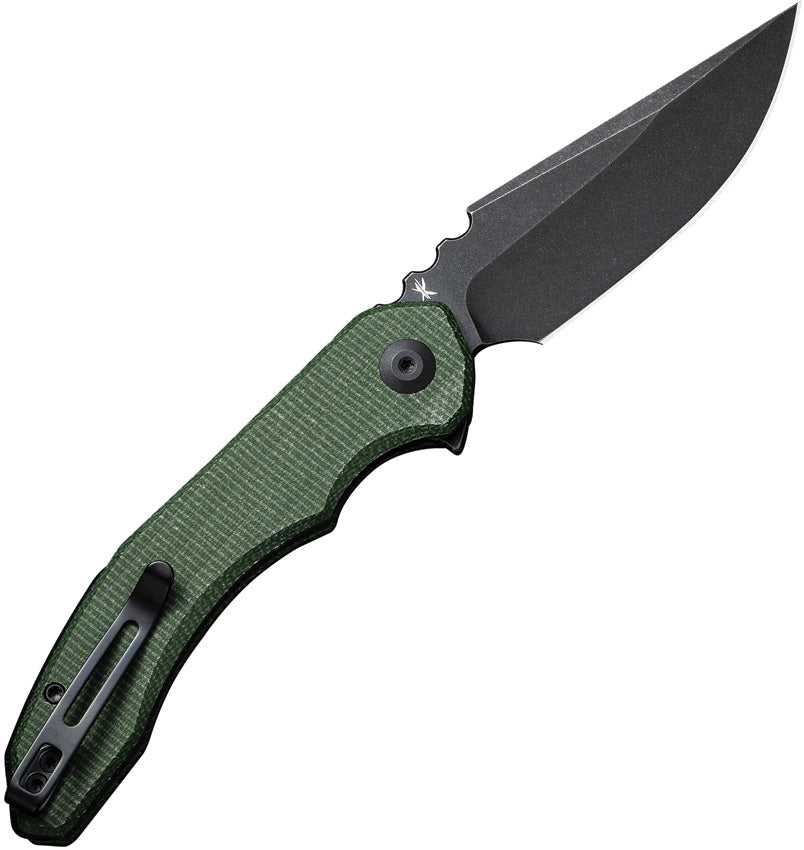 Bluetick Linerlock Green Mic - CIVC230503