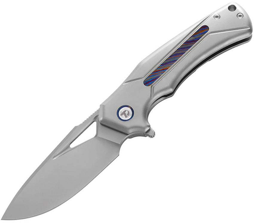 Framelock Gray Ti/Zirc - DTK9402G