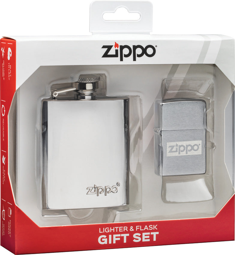 Lighter and Flask Gift Set - ZO17733