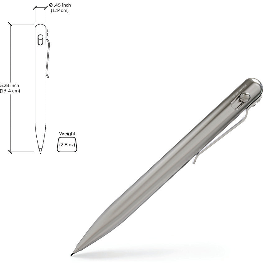 Bolt Action Pencil Stainless - BSTN253