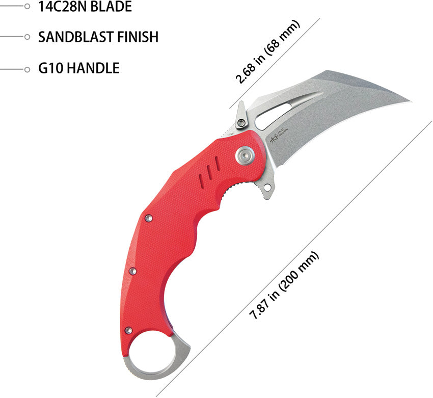 Wrath Karambit Linerlock Red - KUB261D