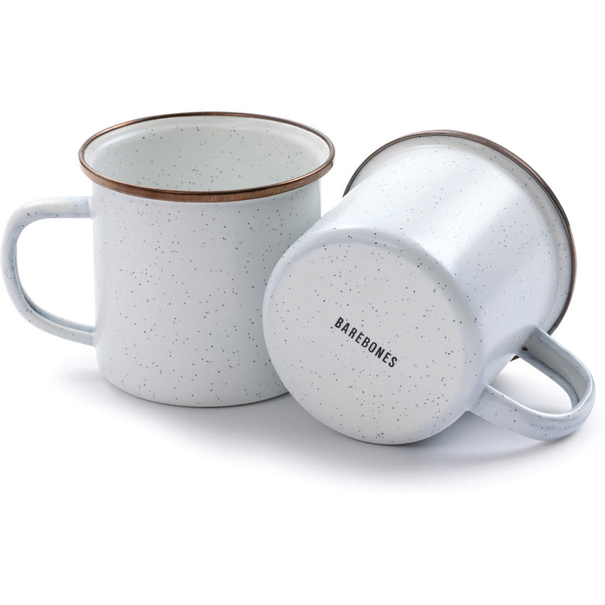 Enamel Cup Set Eggshell - BARE393