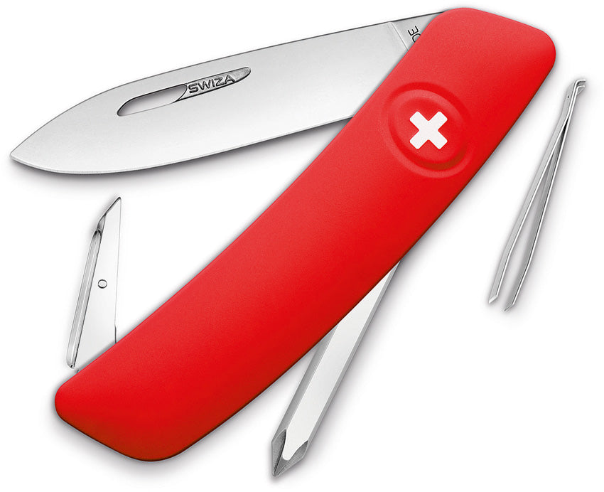 D02 Swiss Pocket Knife Red - SZA2000