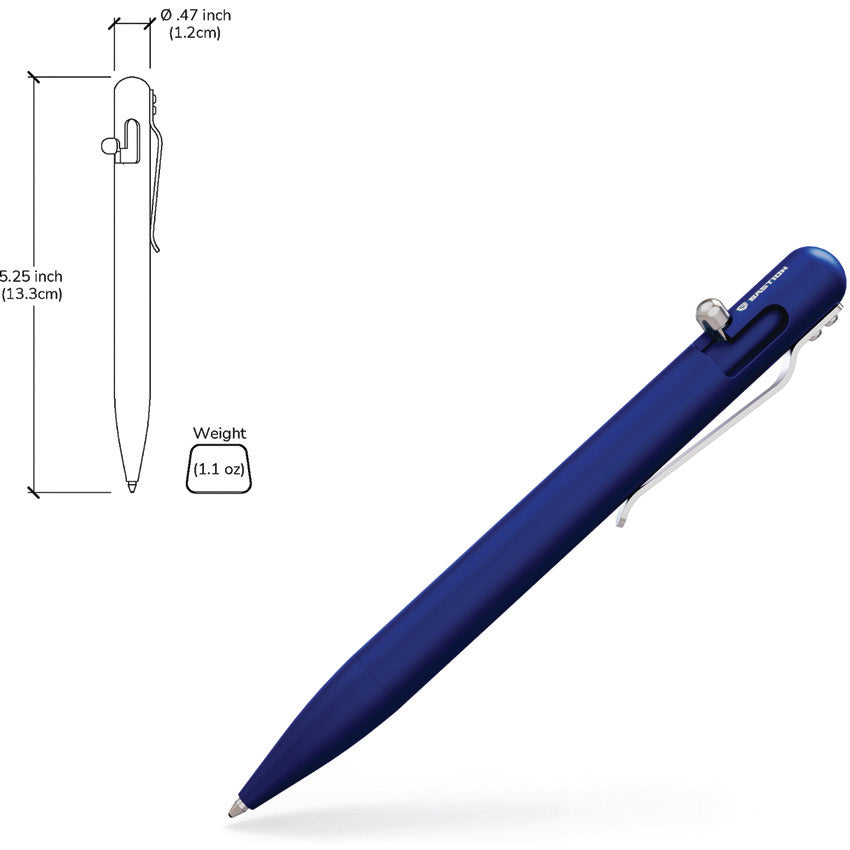 Bolt Action Pen Aluminum Blue - BSTN249L