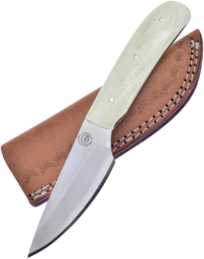 Fixed Blade White Smooth Bone - FCW642WSB