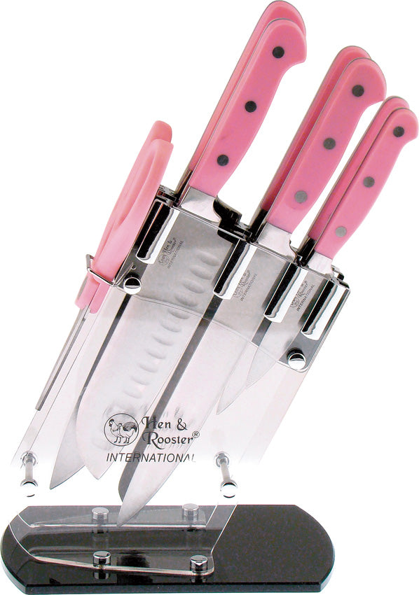 Seven Piece Kitchen Set Pink - HRI036
