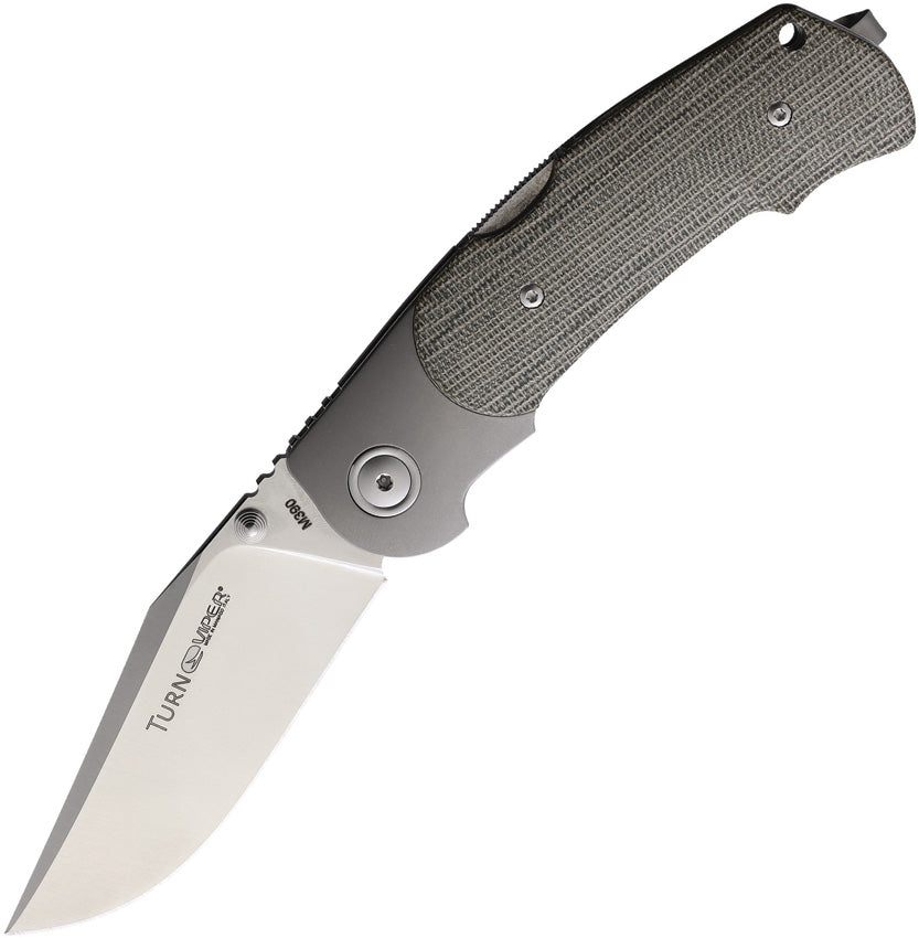 TURN Lockback Green Micarta - V5986CG