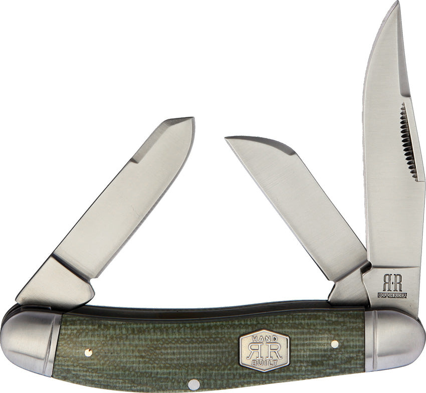 Sowbelly Green Micarta Brushed - RR1991