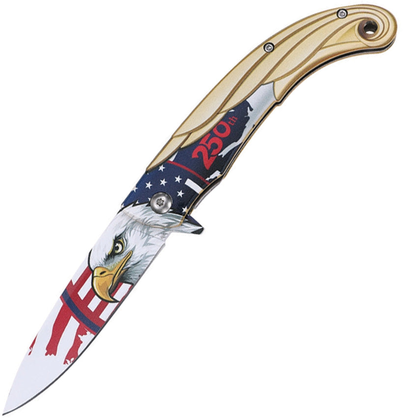 Eagle Linerlock A/O Gold - MTA2071G250