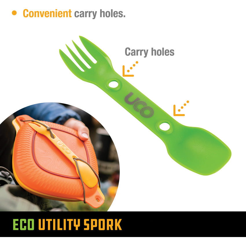 Eco Utility Spork Grn/Lav - UCO00049