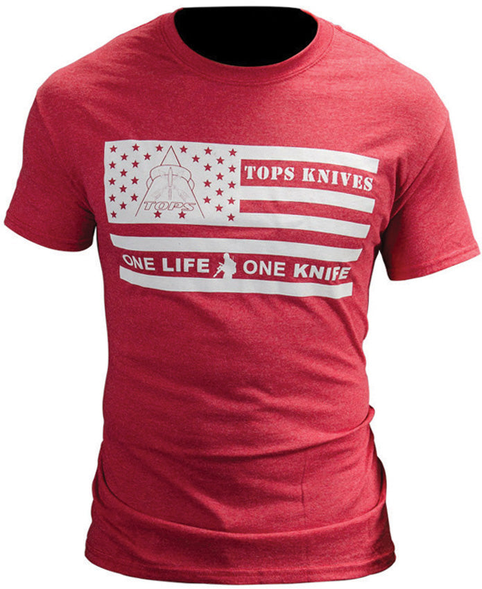 T-Shirt Flag Logo Red Medium - TPTSFLAGREDM