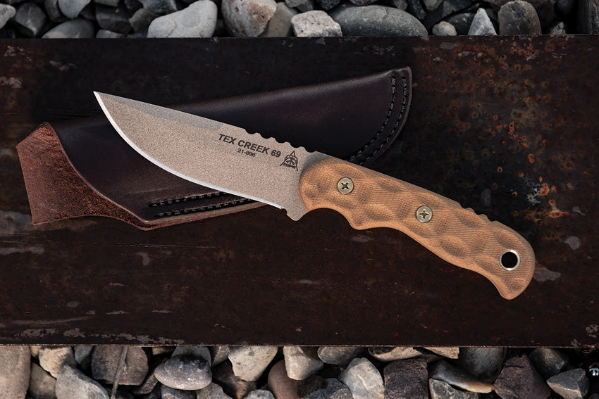 Tex Creek 69 Tan Blade/Handle - TPTEX69