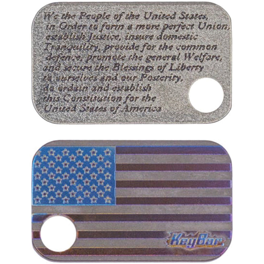 American Flag Titanium Tag - KBR524