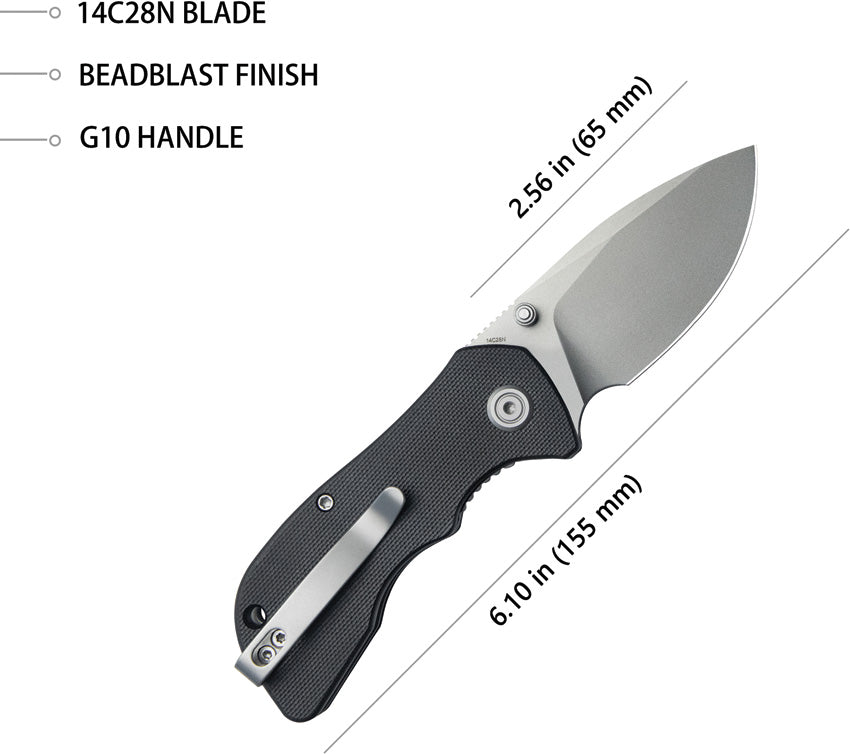 Karaji Linerlock Spear Black - KUB180L