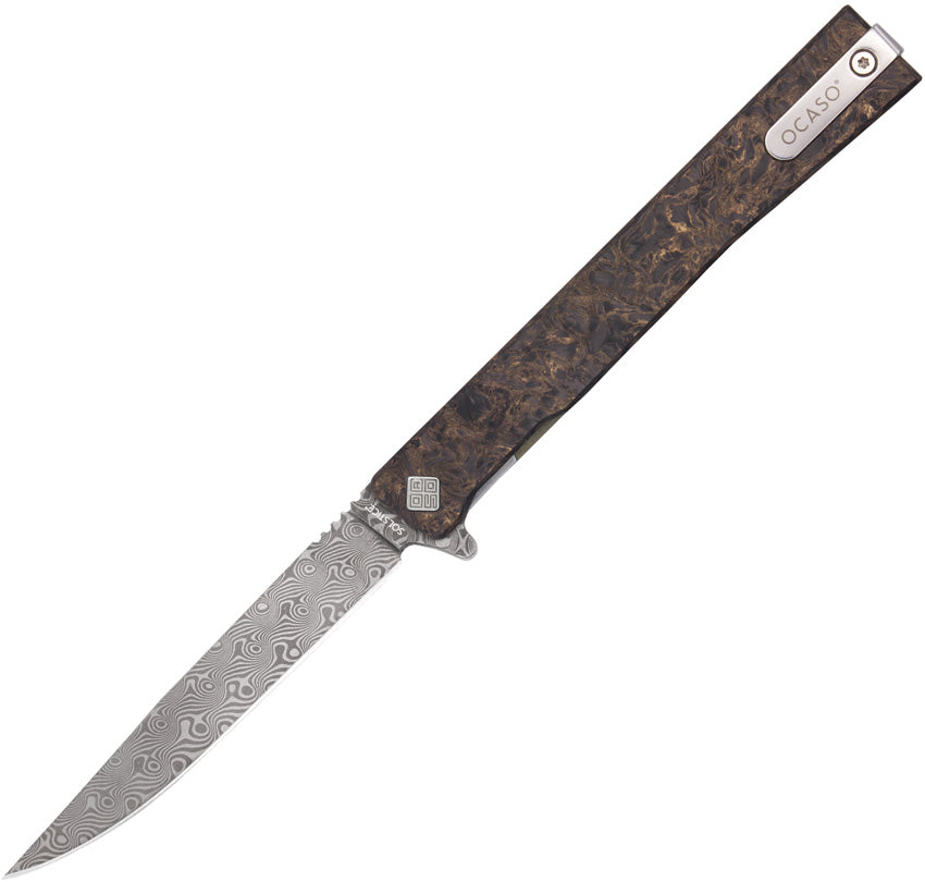 Solstice Framelock Damascus - OCA10IFG