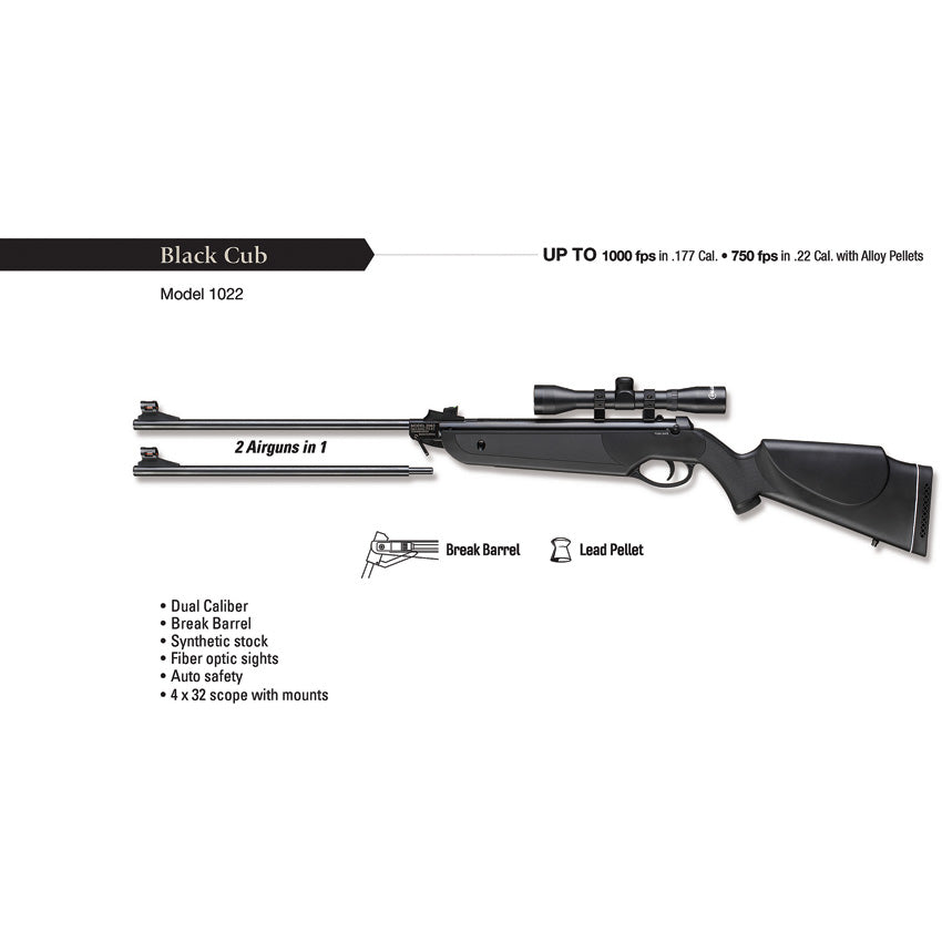 Black Cub .177/.22 Air Rifle - BM1022