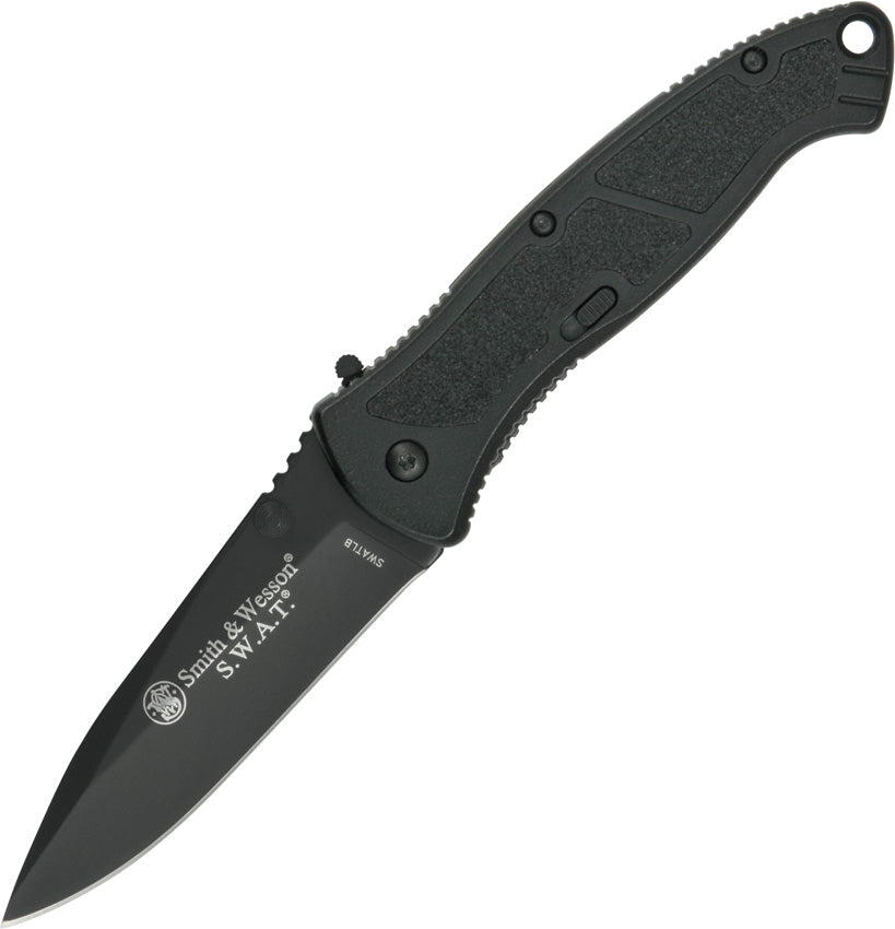 Large Black SWAT Linerlock A/O - SWATLB