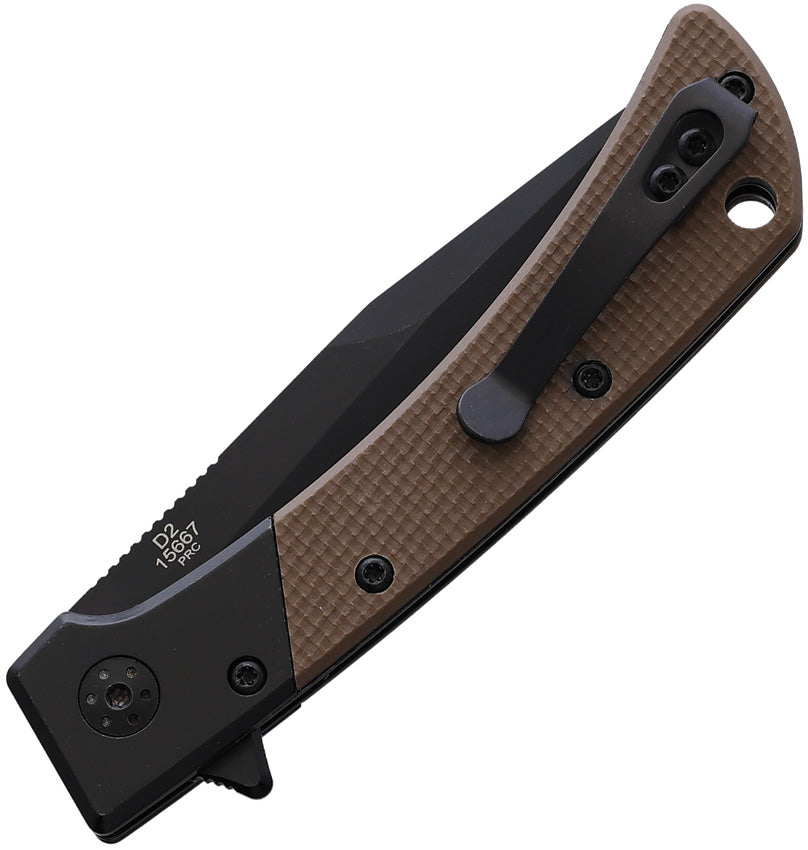 EDC Linerlock Black/Tan - R15667