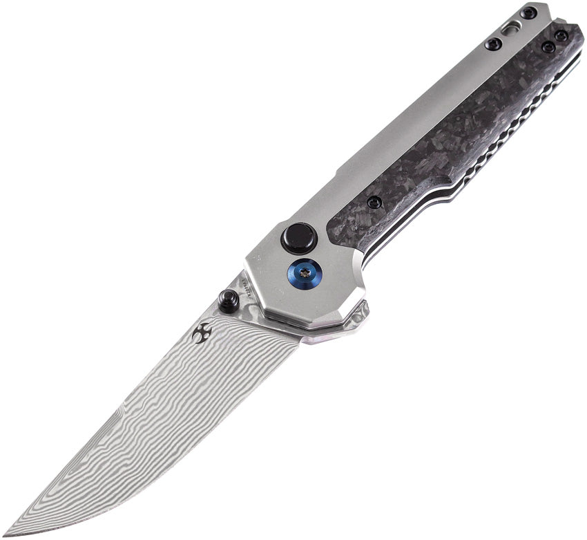 EDC Tac Button Lock Damascus - K2009A3