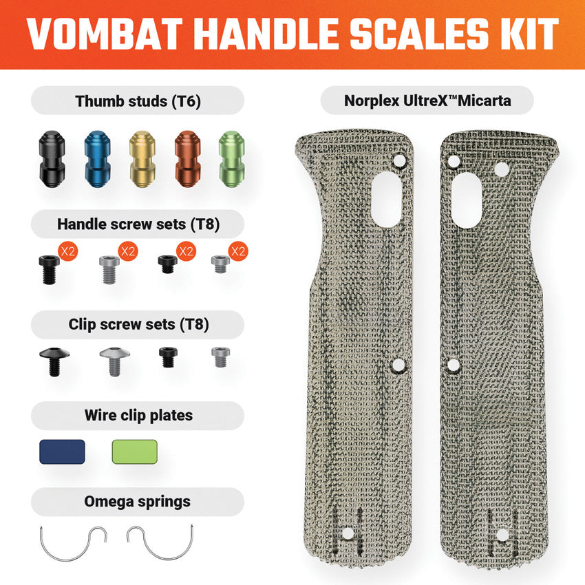 Vombat Handle Scales Micarta - VOSW0103