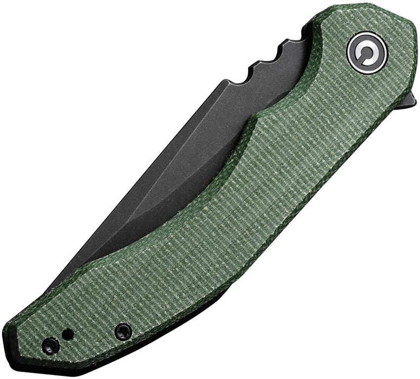 Bluetick Linerlock Green Mic - CIVC230503