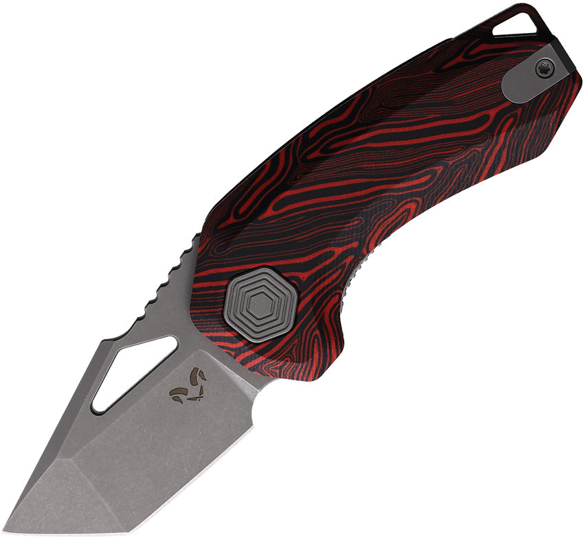 Oni Linerlock Blk/Red G10 - DMN014BKRD