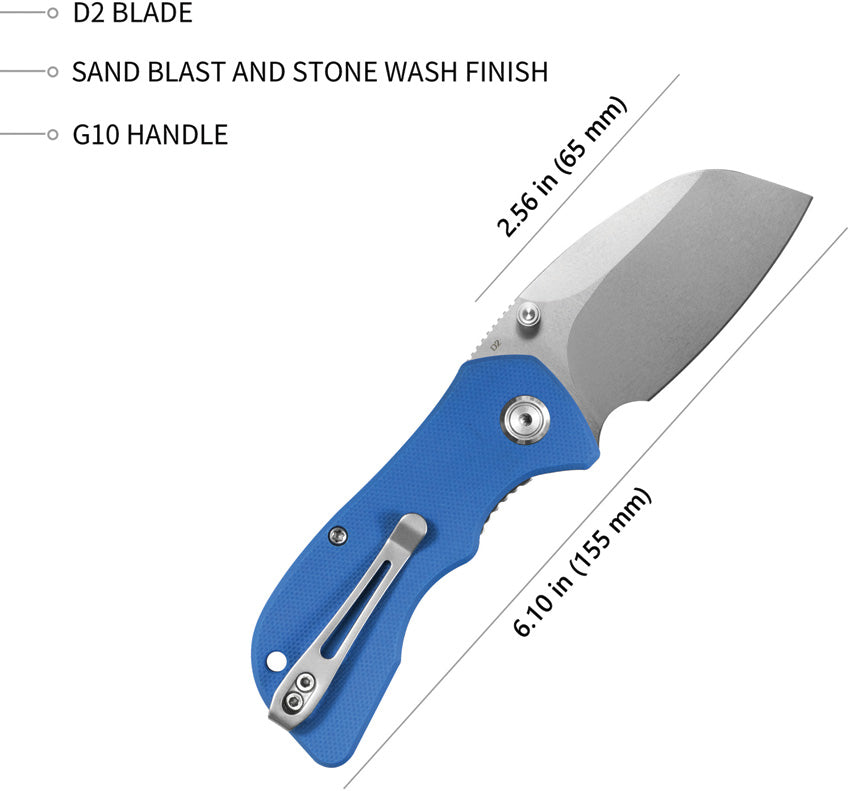 Karaji Linerlock Sheepfoot Blu - KUB180C