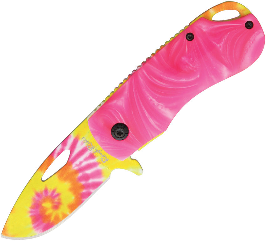 Pink Tie Dyed Linerlock A/O - RR1555