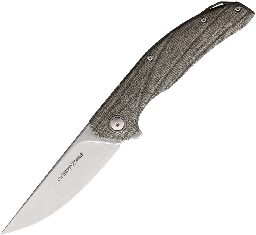 Orso2 Framelock Green Canvas - V5998CG