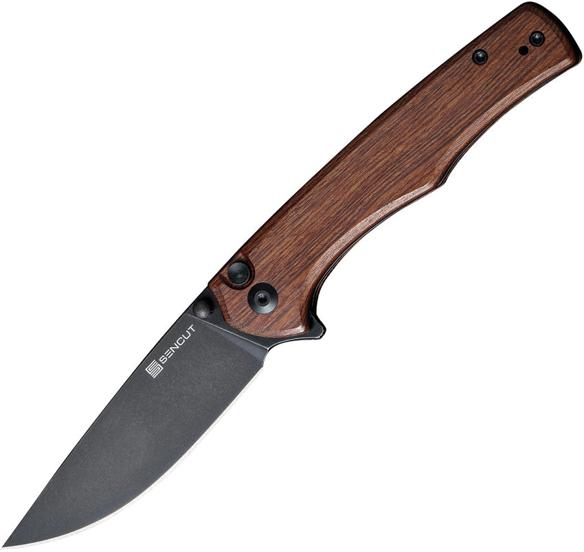 Crowley Button Lock Wood - S210125