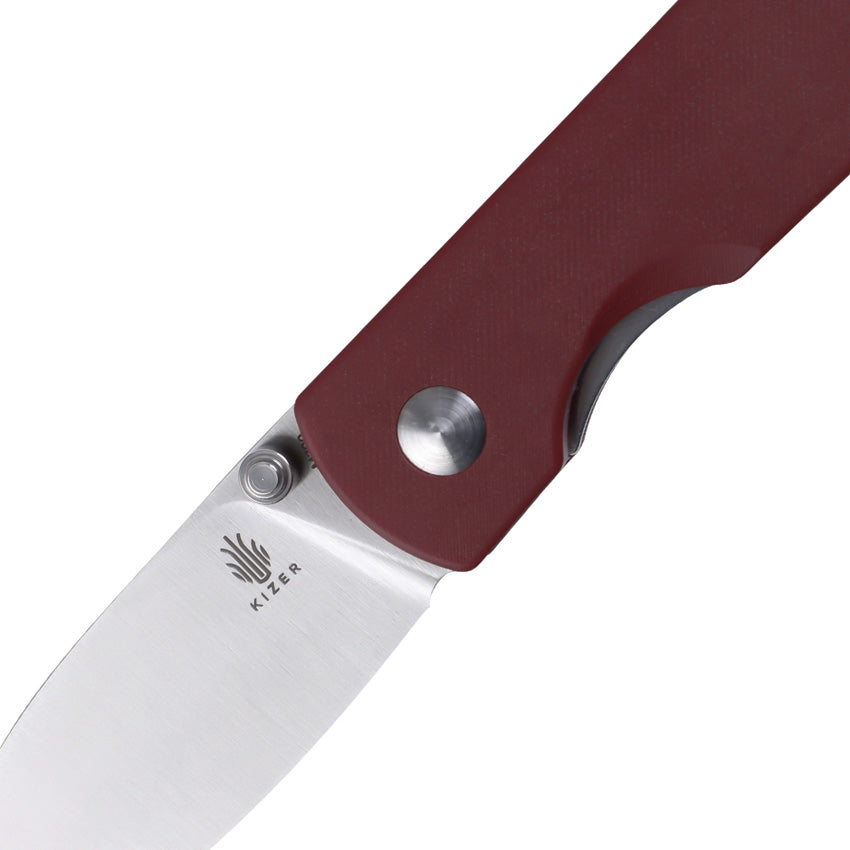 Yorkie Linerlock Red Micarta - KI3525S1