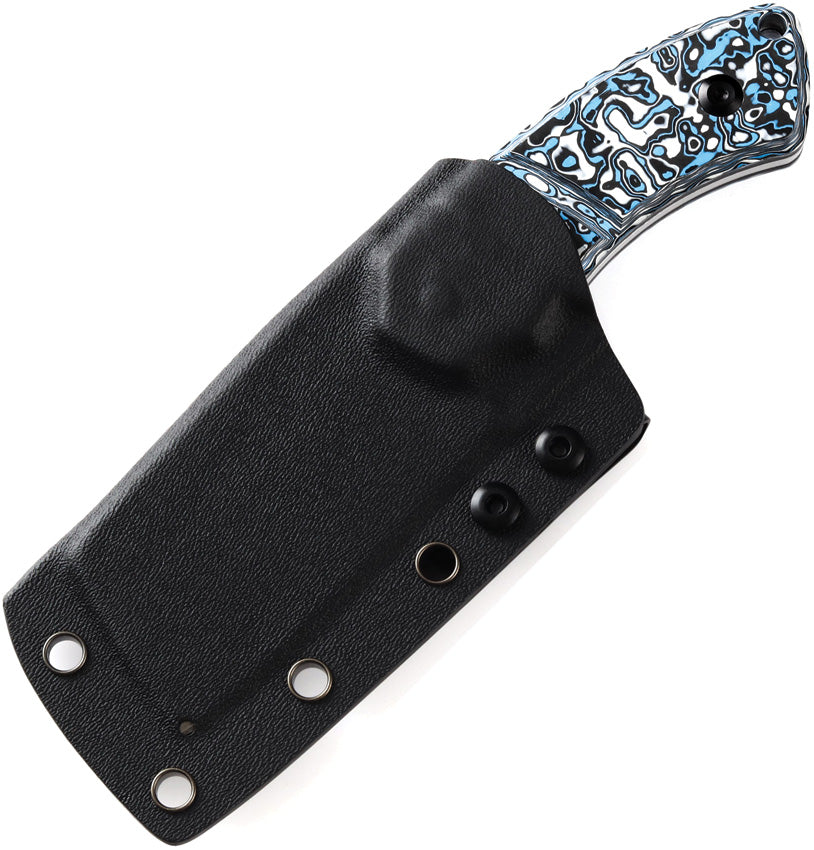 Korvid S Fixed Blade Bl/W CF - KG2030A6