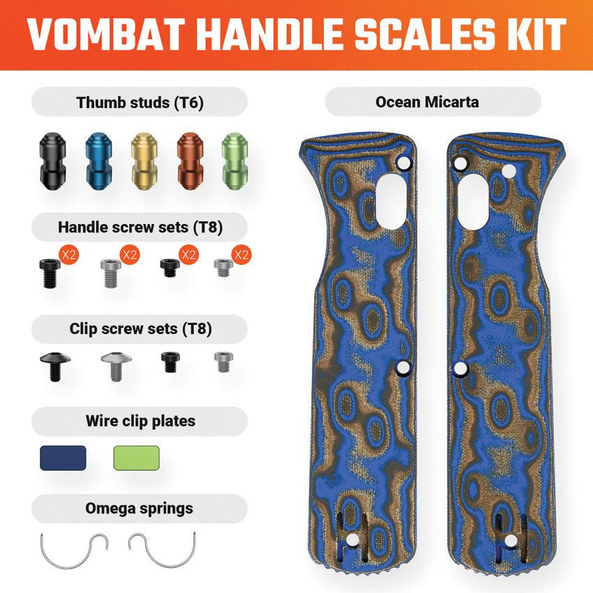 Vombat Handle Scales Ocean - VOSW0106