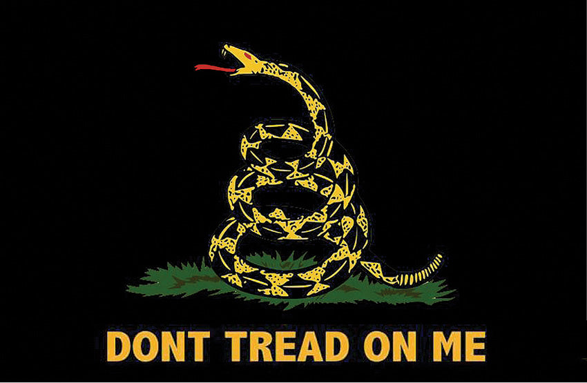 Black Gadsden Flag - FLAG7254