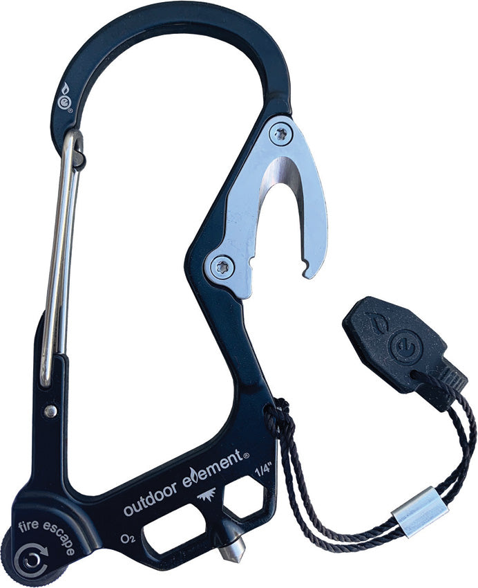 Fire Escape Carabiner Black - ODEFEBK