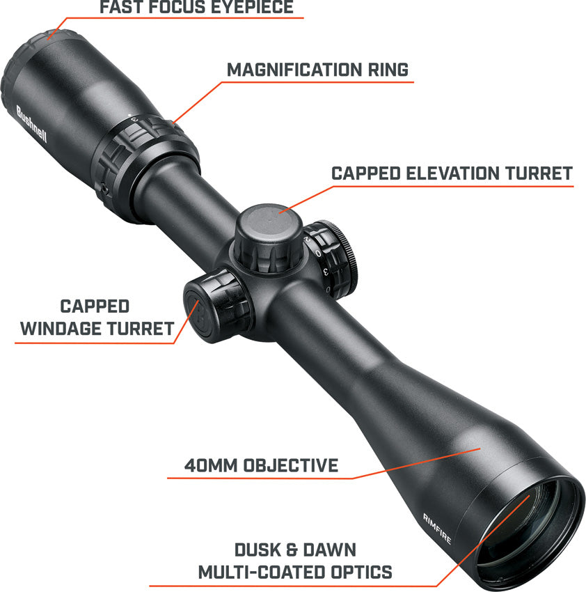 Rimfire 3-9x40 Scope - BSHRR3940BS13