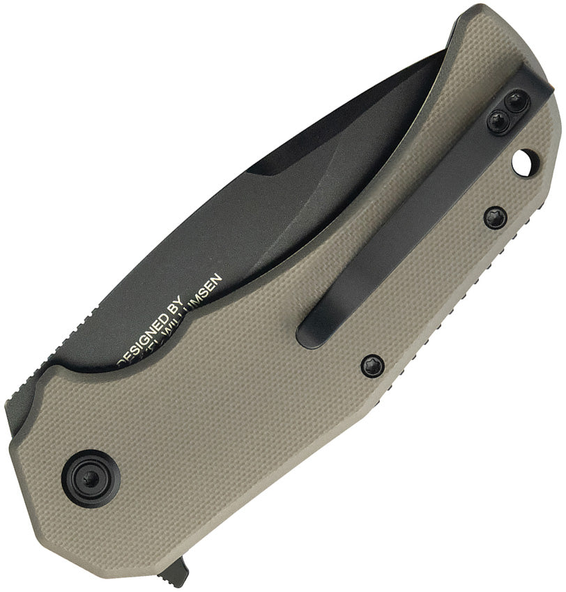 Bravo 1 Linerlock Tan Black - KUB319D