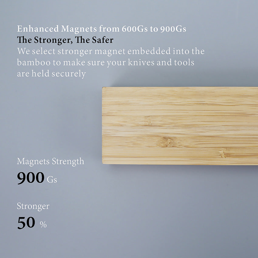 Bamboo Magnetic Knife Rack - KD0399