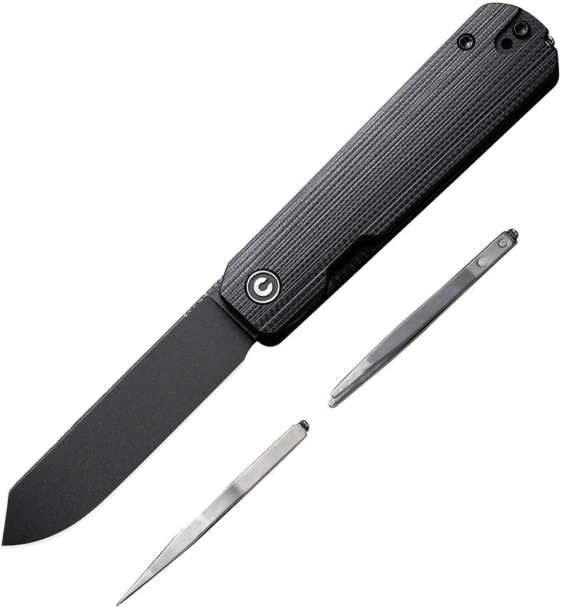 Sendy Linerlock Black G10 - CIVC21004B2