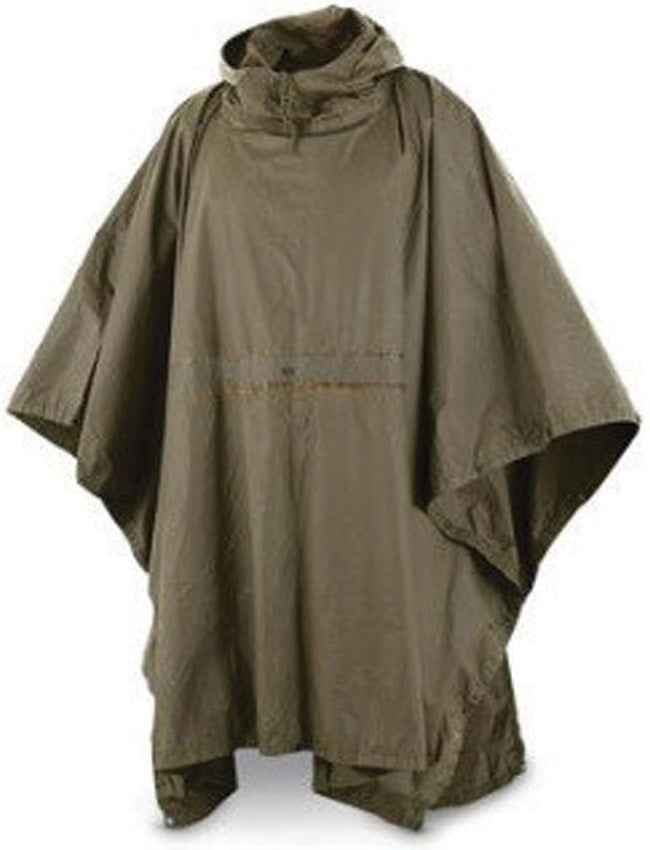 German OD Poncho Used - M4669